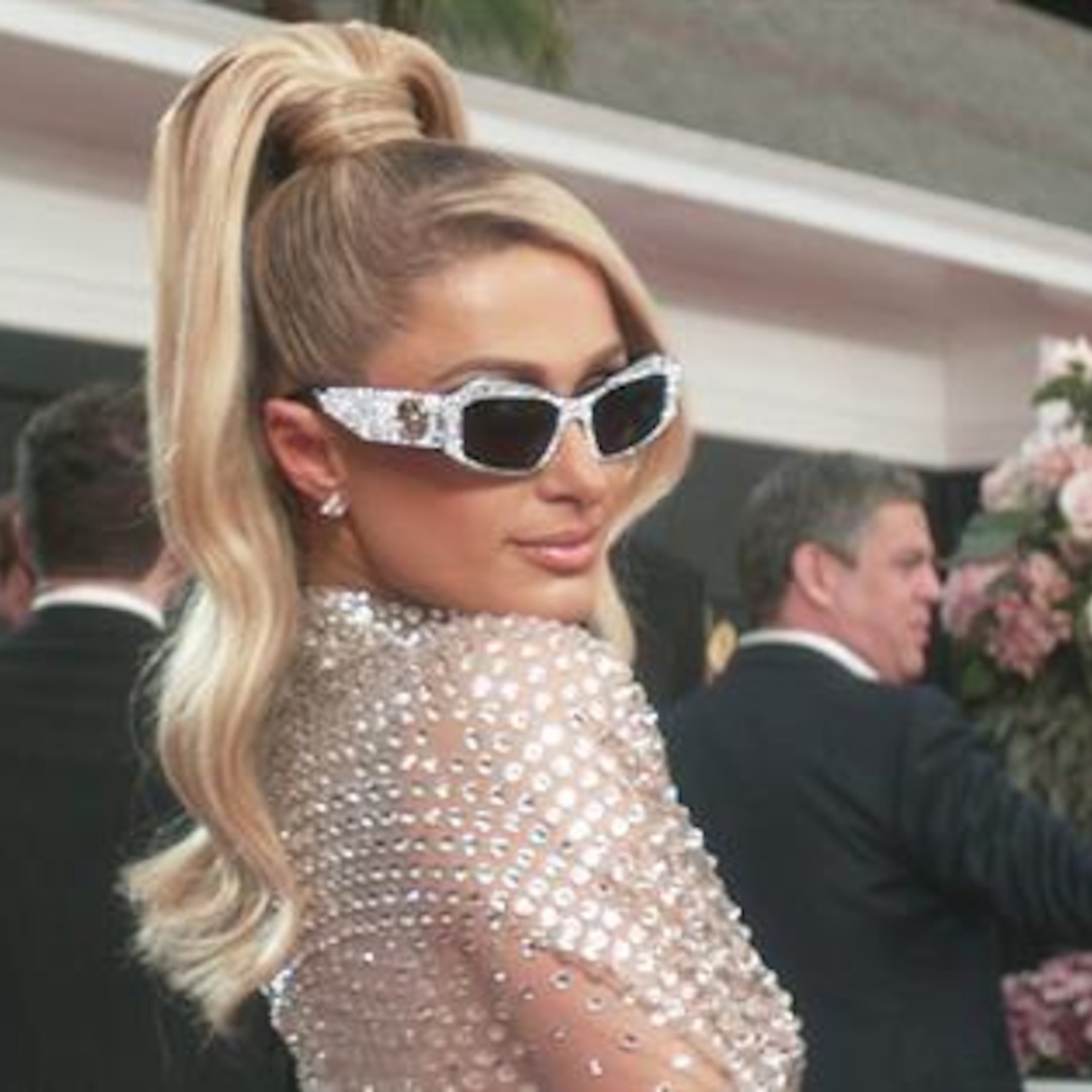 Paris Hilton Grammys 2025 E! Glambot